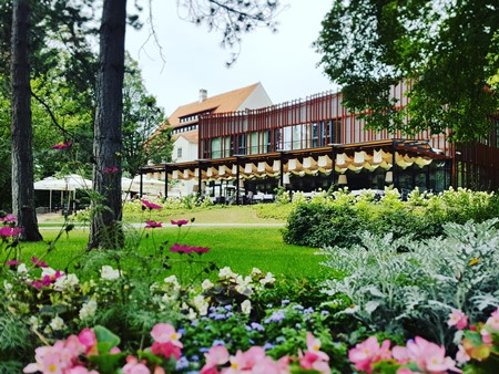 Garden of the Park Boutique Hotel Varaždin in northern Croatia